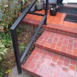 Paver rebuild with custom hand rail installation