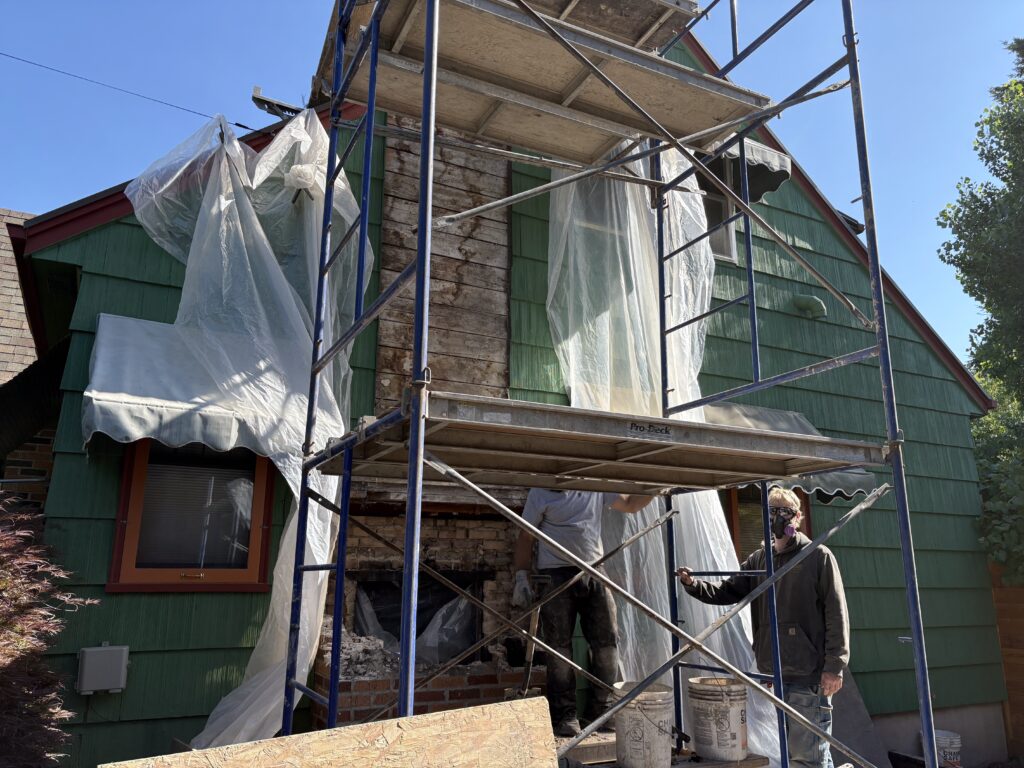 During Demolition in Portland Oregon