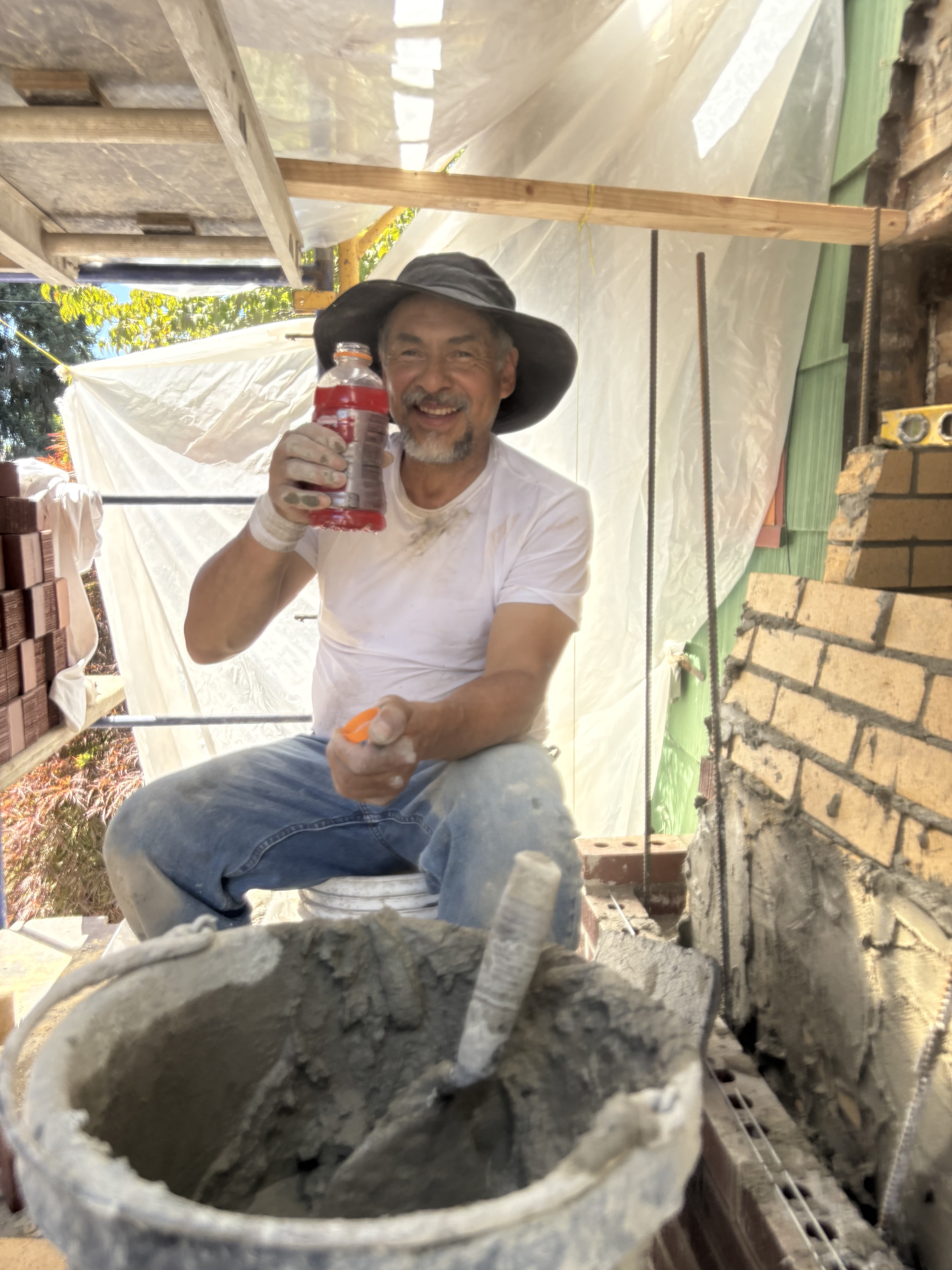 Stay hydrated on the job! 98 Degree Weather in Portland Oregon