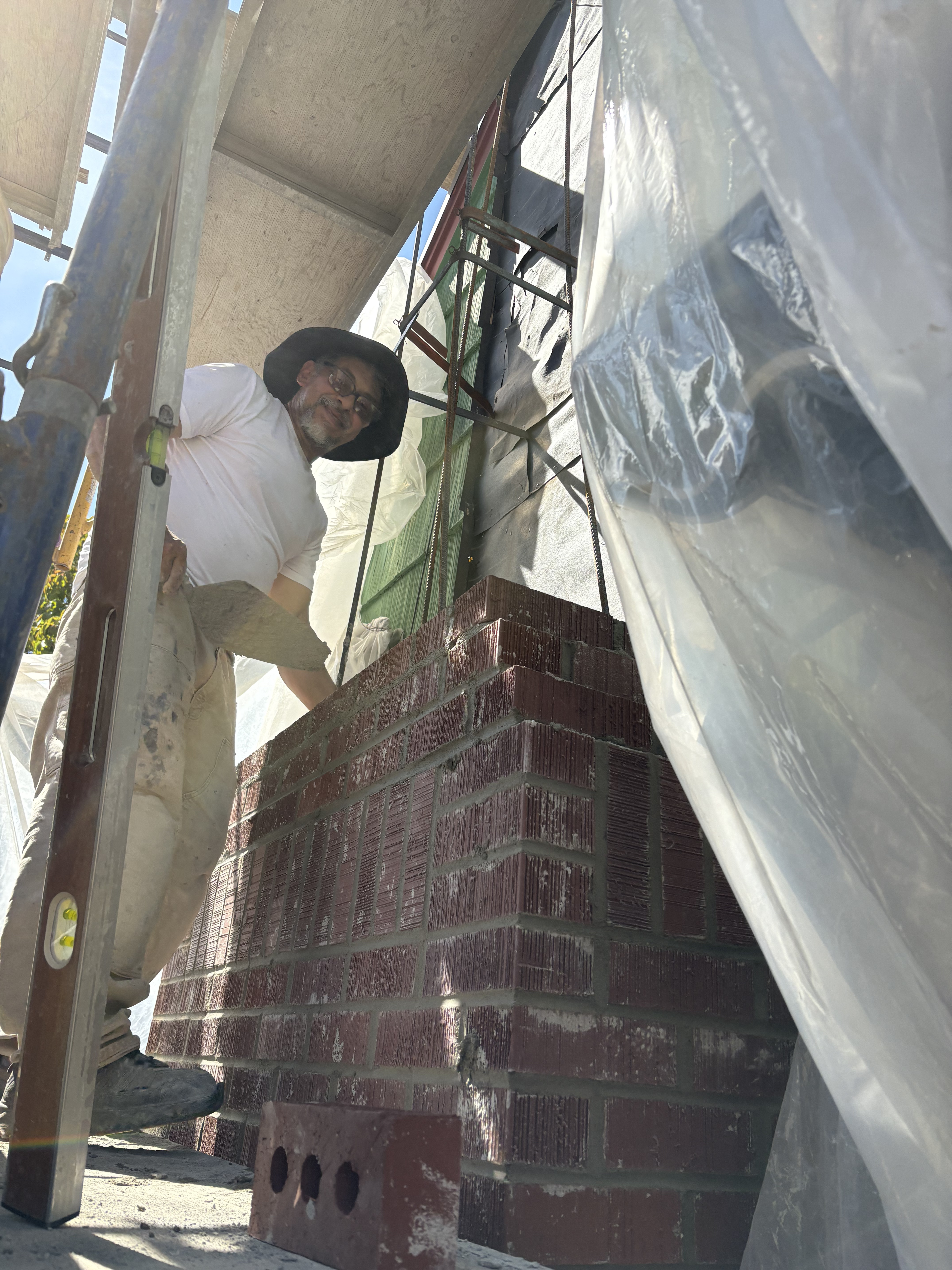 The shoulders of the chimney (above the firebox) in Portland Chimney